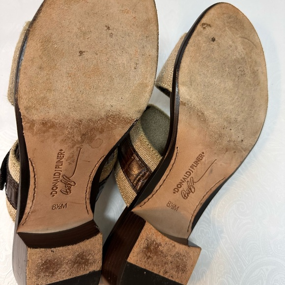 Donald J. Pliner Brown and Tan Sandals - Picture 8 of 11
